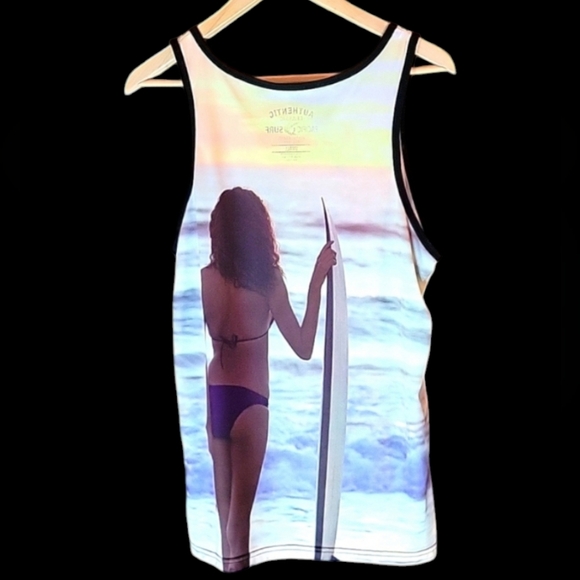 Authentic Classic Pacific Surf Men's Tank Top, Size Small - Picture 2 of 3